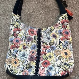 Sakroots Hermosa Hobo in Multi Bloom, Floral
